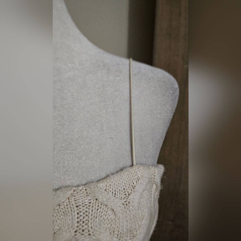 ZARA Cable Knit Cropped Stretch Sleeveless Top In Cream. Size Medium NWT - Picture 13 of 15